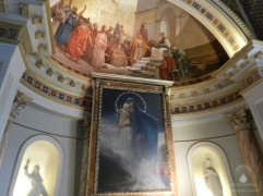 Wandgemälde in der Kuppel des Achilleon.